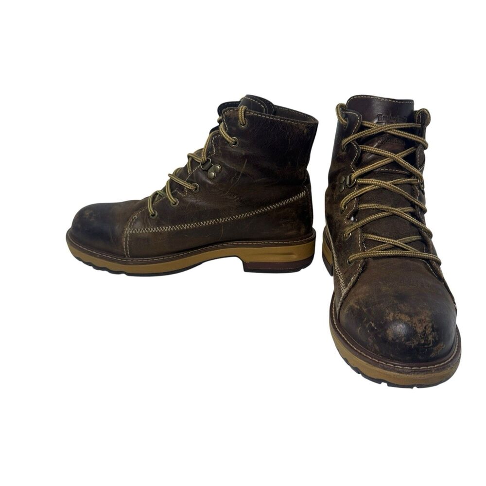 Women's Timberland Pro Alloy Toe Brown Work Boot A1 KJR Size 6.5